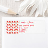 Étiquette Eléphant rouge (En situation)