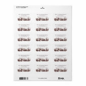 Étiquette Eléphants d'engraissement animal de la Renaissance (Feuille entière)