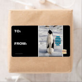 Étiquette Élevé par des pingouins (En situation)