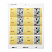 Étiquette Élevé par des pingouins (Feuille entière)