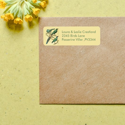 Étiquette Éleveurs vintages et mynas