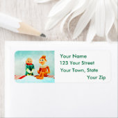 Étiquette Elfe de Noël Première date (En situation)