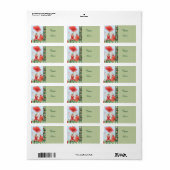 Étiquette Elfe im Blumenbeet Adressaufkleber (Feuille entière)