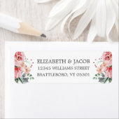 Étiquette Elizabeth Retourner Adresse Mariage Enveloppe Scea (En situation)