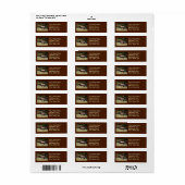 Étiquette Elk dans le désert (Feuille entière)