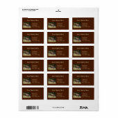 Étiquette Elk dans le désert (Feuille entière)