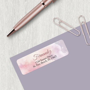 Étiquette Elle est sur un nuage pour la fête de mariage
