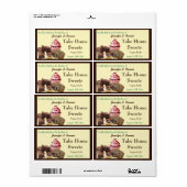 Étiquette Emballage d'accessoires de produits confits maison (Feuille entière)