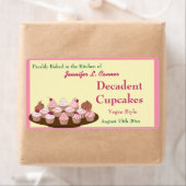 Étiquette Emballage de gâteaux congelés faits maison (En situation)