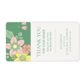 Étiquette Emballage floral Boho moderne (Devant)
