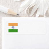 Étiquette Emblème du drapeau indien (En situation)