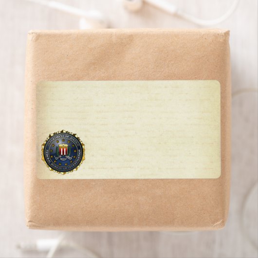 Étiquette Emblème du FBI (En situation)