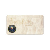 Étiquette Emblème du FBI (Devant)