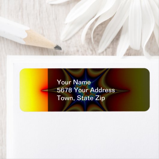 Étiquette Emblème fractal - Art fractal (En situation)