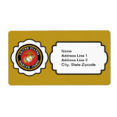 Étiquette Emblème USMC (Devant)