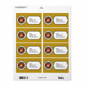 Étiquette Emblème USMC (Feuille entière)