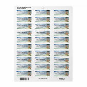 Étiquette Emerald Waters Tropical Beach Hawaii Jamaïque (Feuille entière)