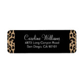 Étiquette Empreinte de léopard (Devant)