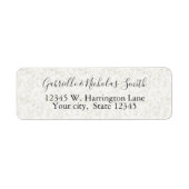 Étiquette Empreinte de léopard de crème (Devant)