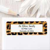 Étiquette Empreinte de léopard Elegant (En situation)