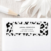 Étiquette Empreinte de léopard personnalisable (En situation)