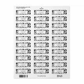 Étiquette Empreinte de léopard personnalisable (Feuille entière)