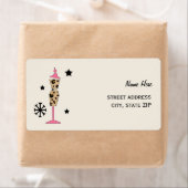 Étiquette Empreinte de léopard Robe Formulaire d'expédition  (En situation)