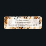 Étiquette Empreinte de léopard safari animal retour adresse<br><div class="desc">Présentez l'aquarelle Safari Poster de animal Retourner l'adresse Étiquettes, un ajout essentiel à vos fêtes d'anniversaire de safari sauvage sur le thème des animaux de la jungle. Ces étiquettes présentent des posters de animaux d'aquarelle exquis dans des tons bruns doux, encapsulant l'essence du safari avec des motifs de peau de...</div>