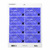 Étiquette Empreinte de patte planifié (Feuille entière)