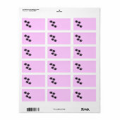 Étiquette Empreintes de pattes (Feuille entière)