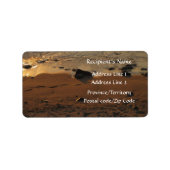 Étiquette Empreintes sur la plage (Devant)