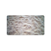 Étiquette Empreintes sur la texture du sable (Devant)