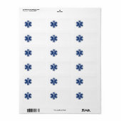 Étiquette EMS Star of life (Feuille entière)