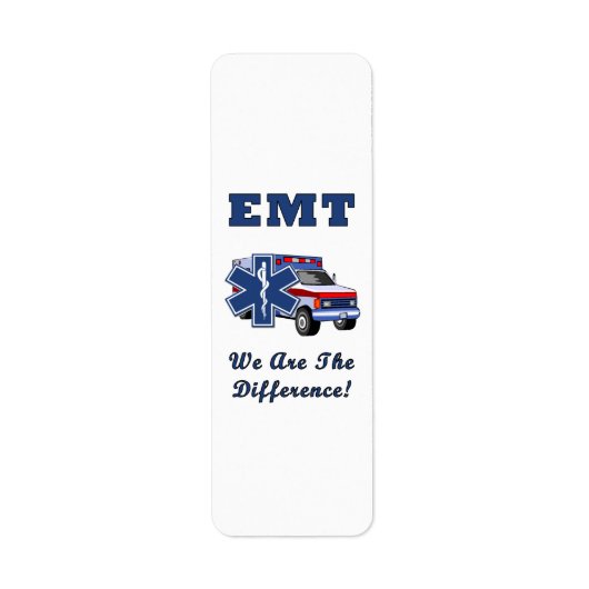 Étiquette EMT Nous Sommes La Différence (Devant)