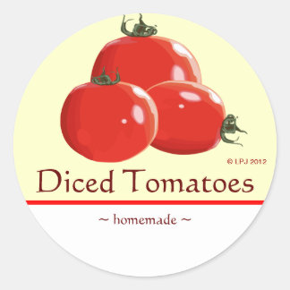 Étiquette en boîte personnalisable de tomates