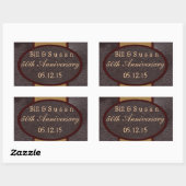 Étiquette en cuir et plaque Anniversaire (Feuille)
