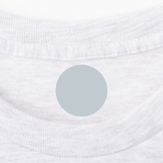 Étiquette en fer métallique argenté de 1 pouce ron (Apposé)