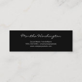 Étiquette en or métallique Monogramme noir (Dos)