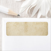 Étiquette en papier vierge Antique (En situation)