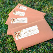 Étiquette En-tête de retour de mariage à l'occasion de l'enr