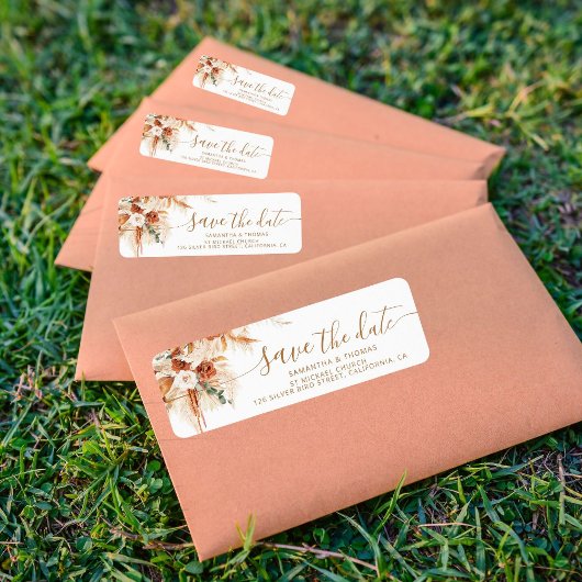 Étiquette En-tête de retour de mariage à l'occasion de l'enr