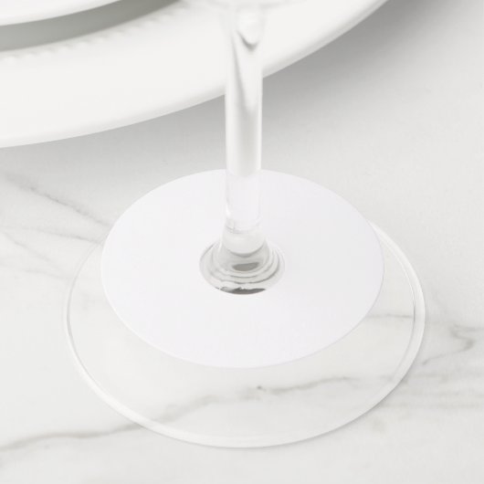 Étiquette en verre rond Kraft Premium (De près)