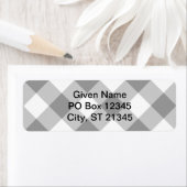 Étiquette En vichy gris (En situation)