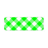 Étiquette En vichy Lime (Devant)