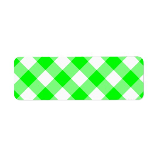 Étiquette En vichy Lime (Devant)