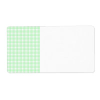 en vichy vérifier le motif. Vert clair et blanc.