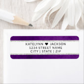 Étiquette Enchanted Floral Mariage Papier à lettres Adresse  (En situation)