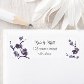 Étiquette Encre sumie de fleur de prune (En situation)