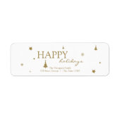 Étiquette Endless Happiness Christmas Holiday Adresse (Devant)