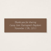 Étiquette Enfant de Dieu - Faveur rose (Dos)